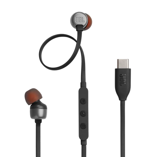 JBL Tune 310C USB-C Earphones, Tangle-Free Cable – Black - Image 6