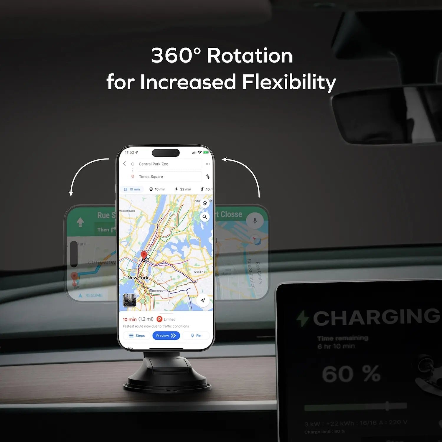 1-Move Q.Mag 25W Magnetic Wireless Charging Car Mount - Image 6