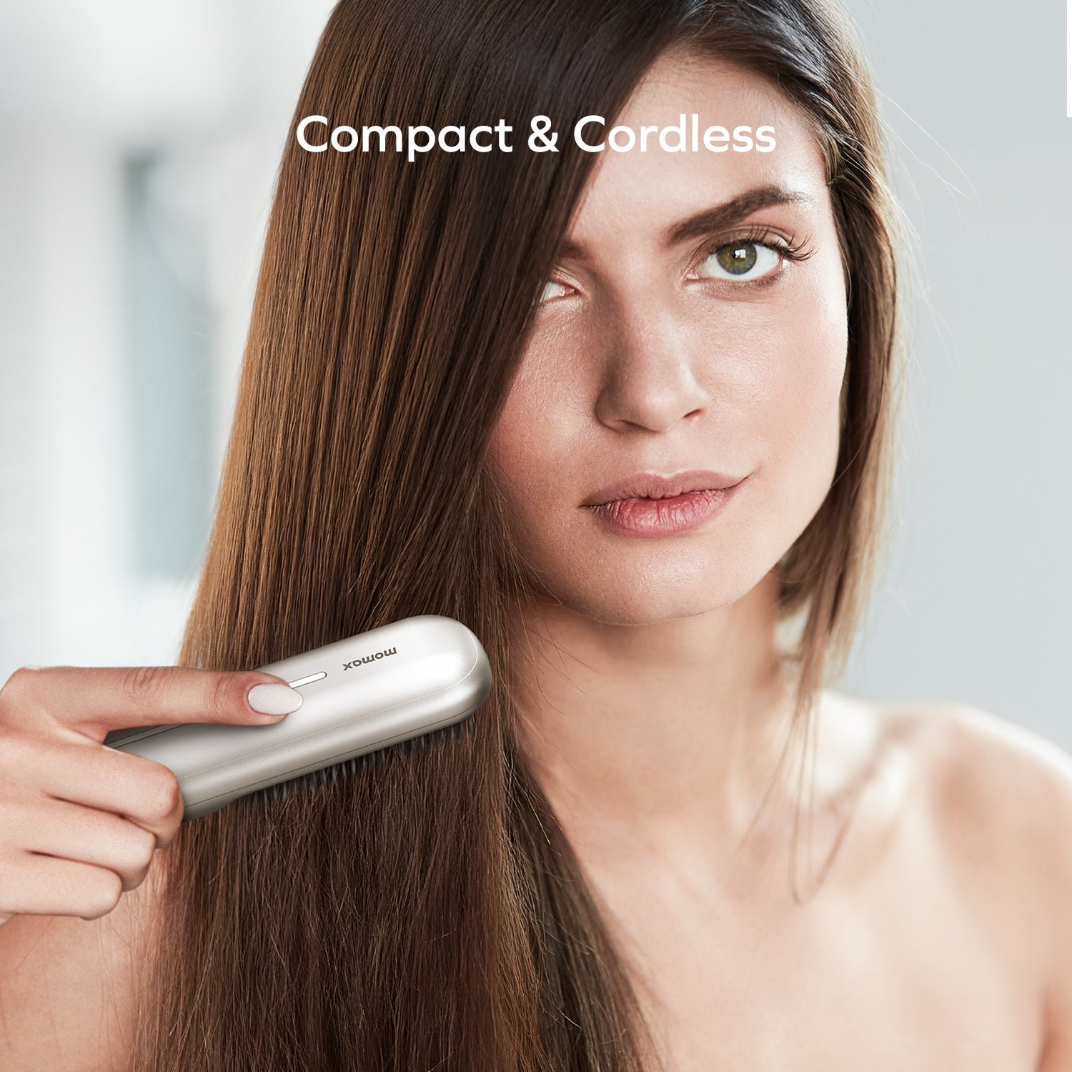 1-Care Sleek Travel Cordless Negative Ion Hair Straightening Brush - Image 4