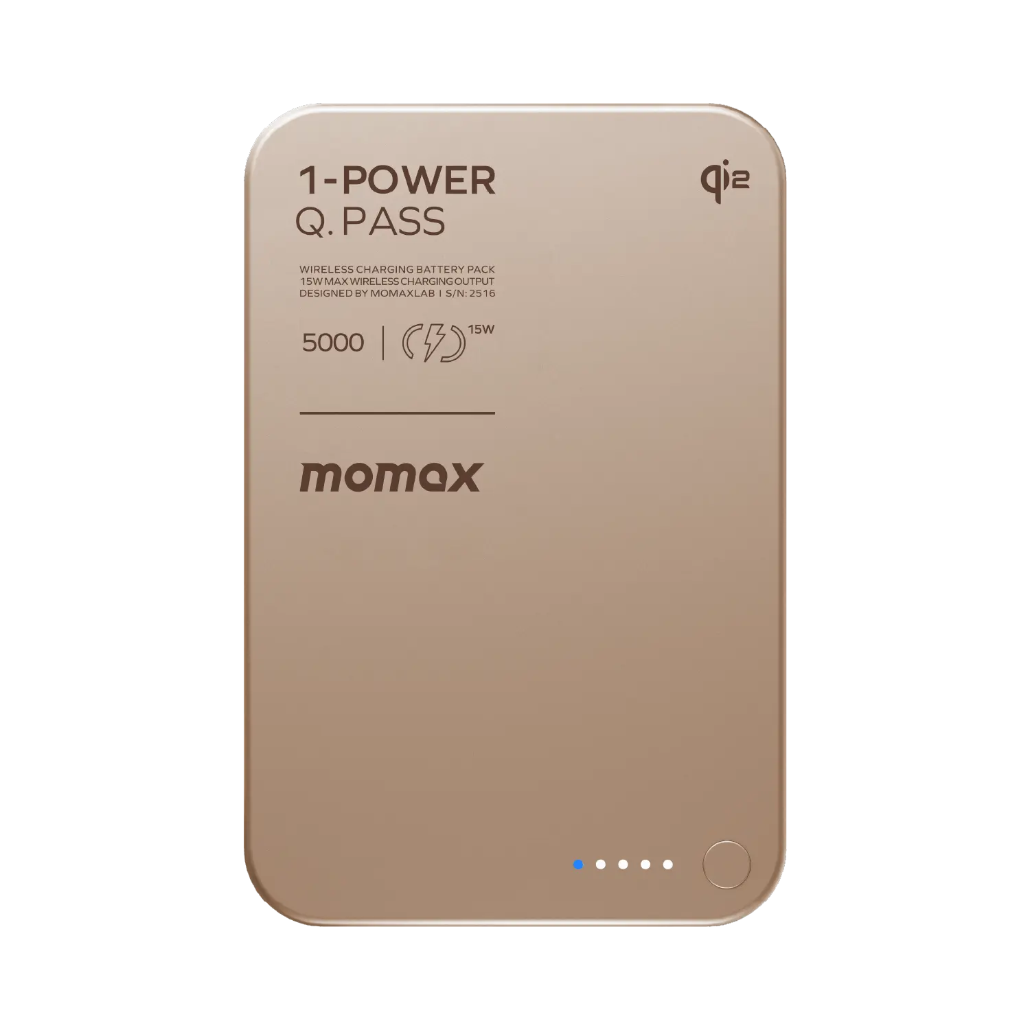 1-Power Q.Pass Qi2 Magnetic Wireless Power Bank 5000mAh - Image 6