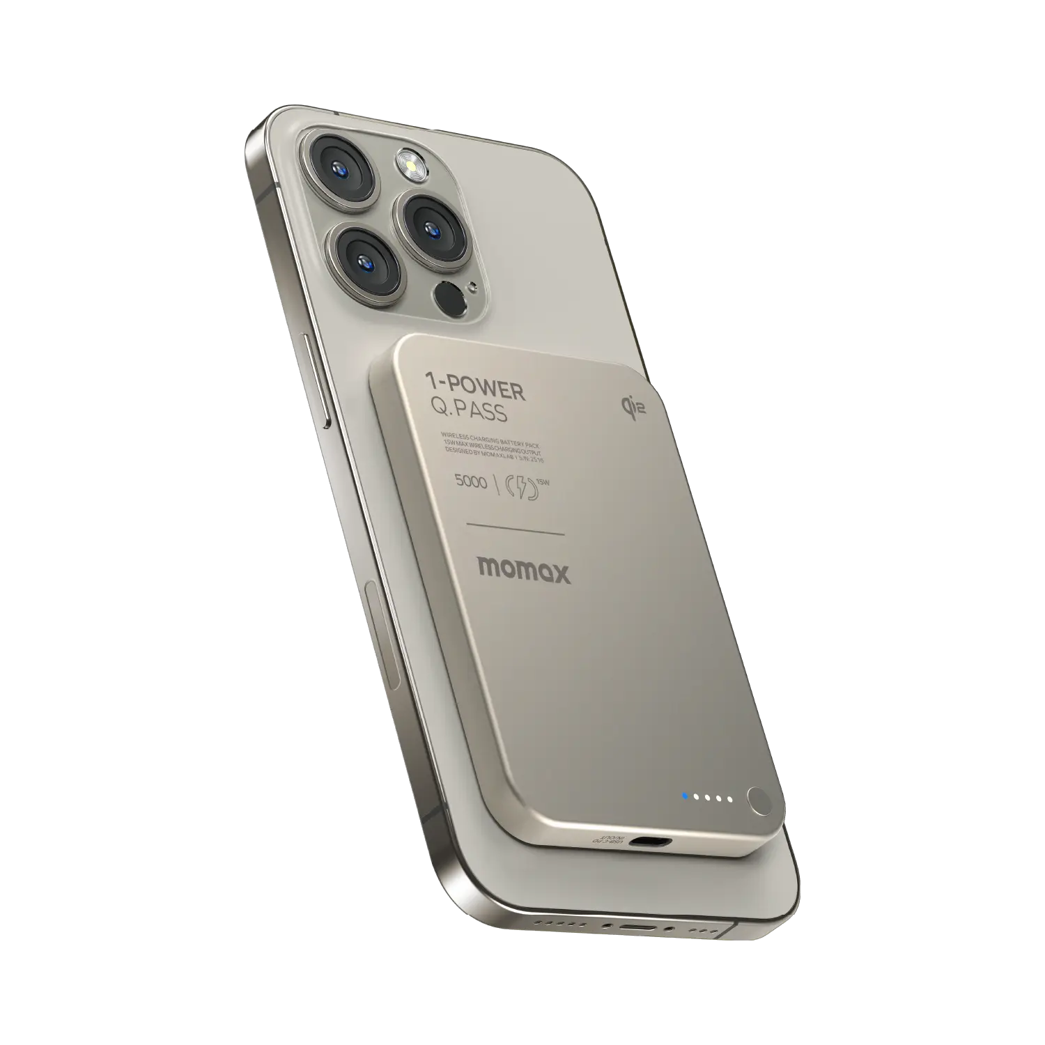 1-Power Q.Pass Qi2 Magnetic Wireless Power Bank 5000mAh - Image 18