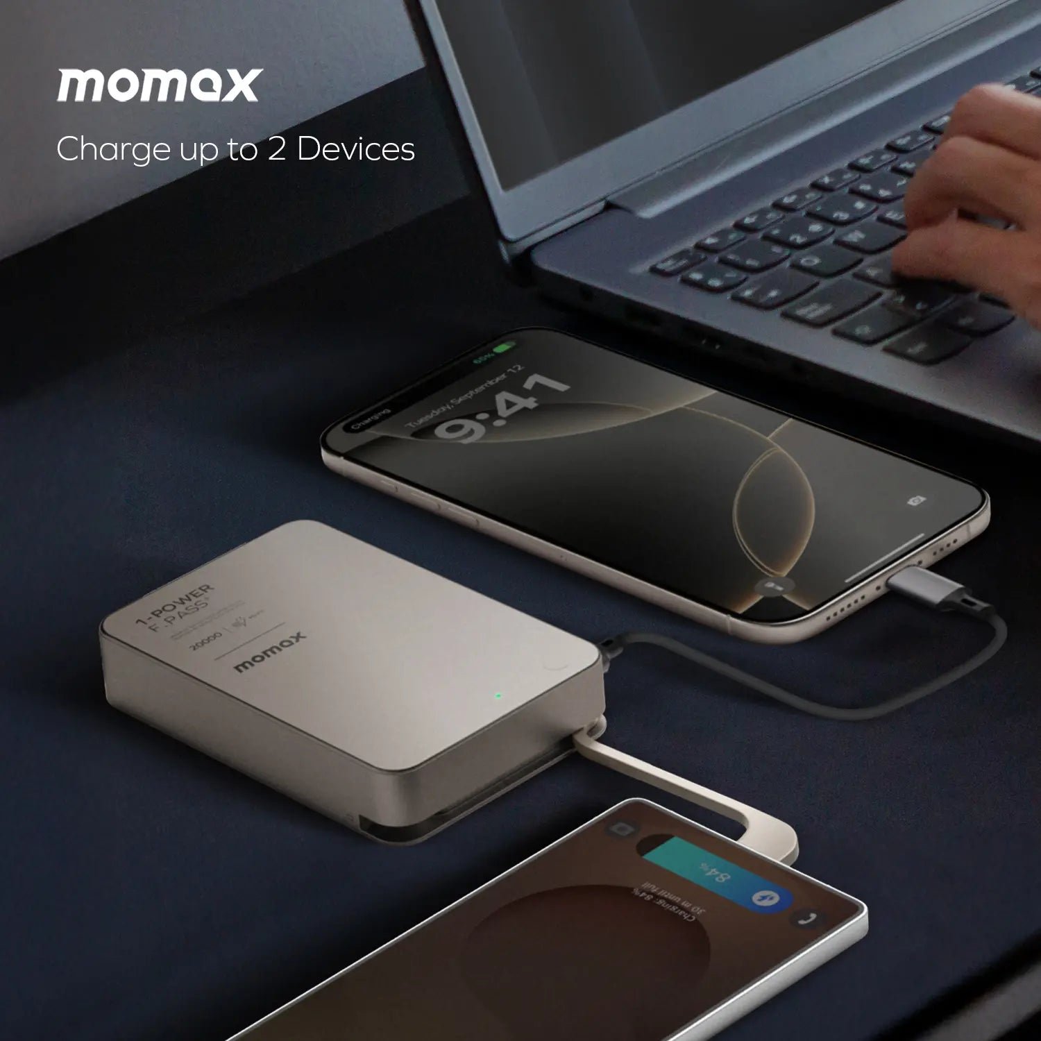 1-Power F.Pass⁺ 20000mAh Battery Pack with Built-in Cable and Magnetic Attachment - Image 6