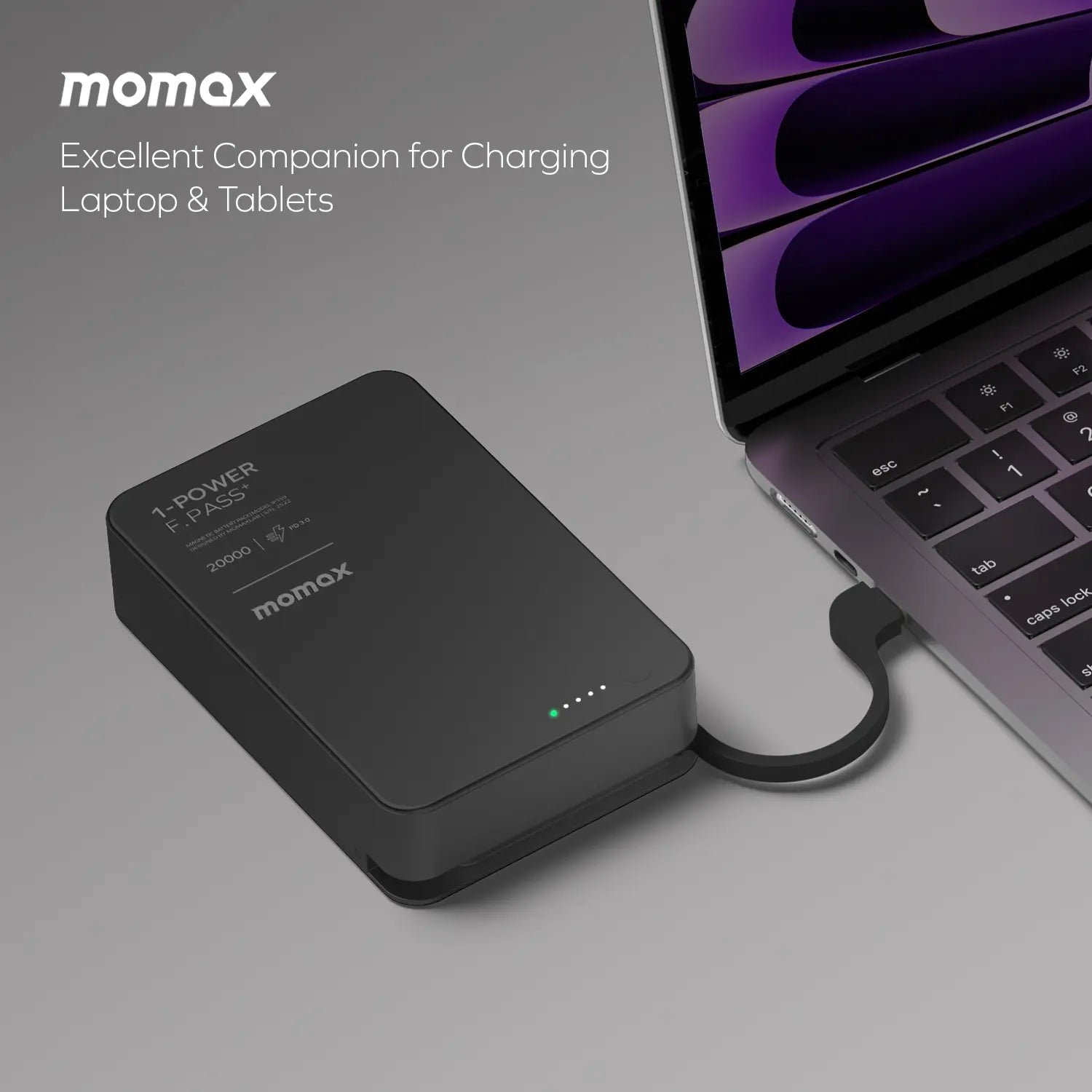 1-Power F.Pass⁺ 20000mAh Battery Pack with Built-in Cable and Magnetic Attachment - Image 4