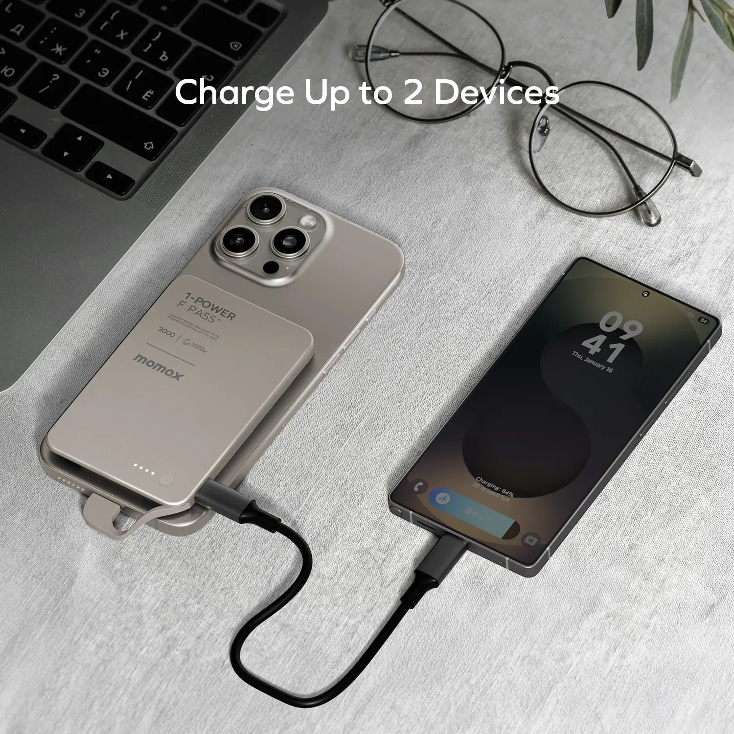 1-Power F.Pass⁺ 3000mAh Magnetic Battery Pack with Built-in Cable - Image 9