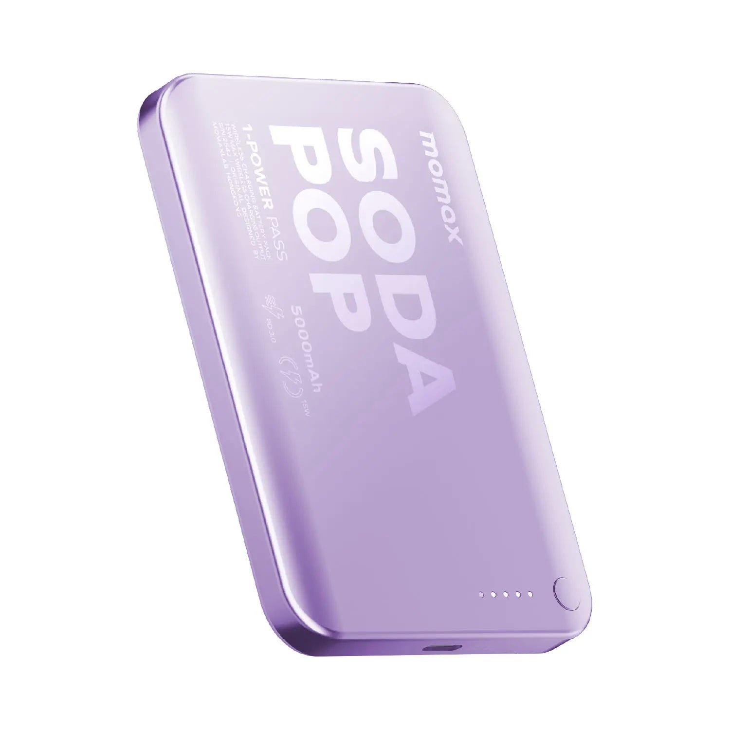 1-Power Pass 5000mAh Magnetic Wireless Charging Battery Pack - Image 5