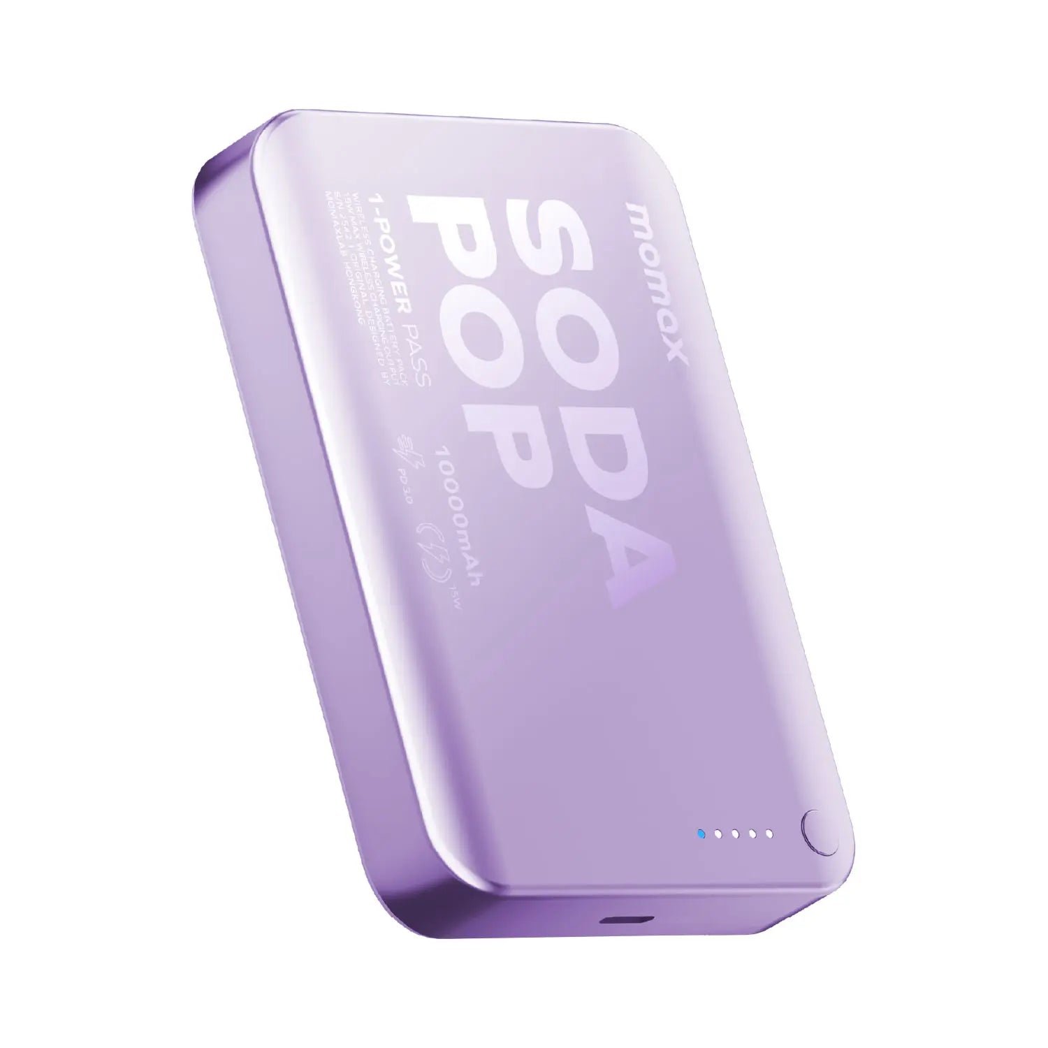 1-Power Pass 10000mAh Magnetic Wireless Battery Pack