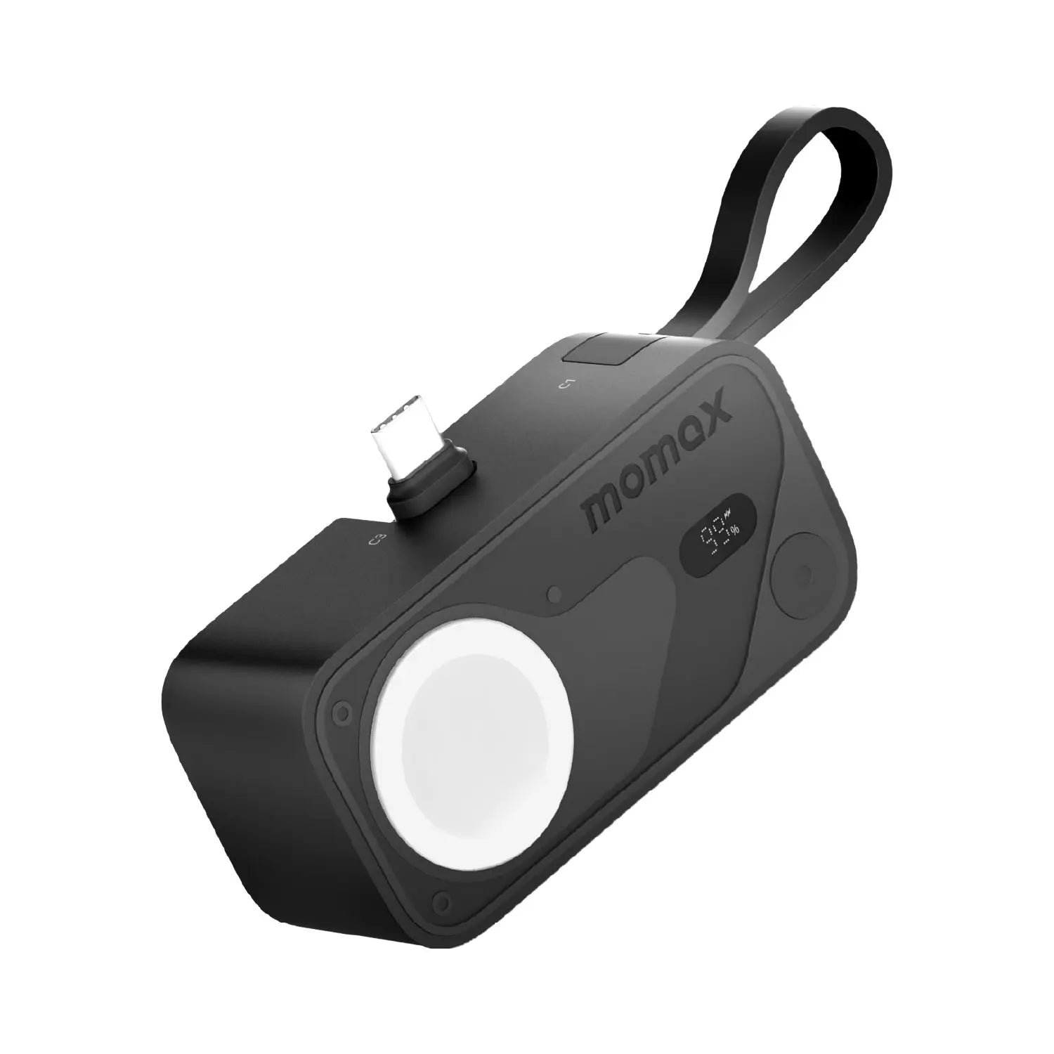 1-Power X Pro Mini⁺ 5000mAh Integrated Foldable USB-C Plug and Built-In USB-C Cable Battery Pack with Apple Watch Fast Charger - Image 3