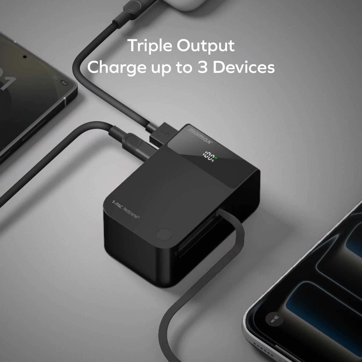 1-Pac Pass Mini⁺ 10000mAh 2in1 Battery Pack with Built-in Retractable Cable - Image 7