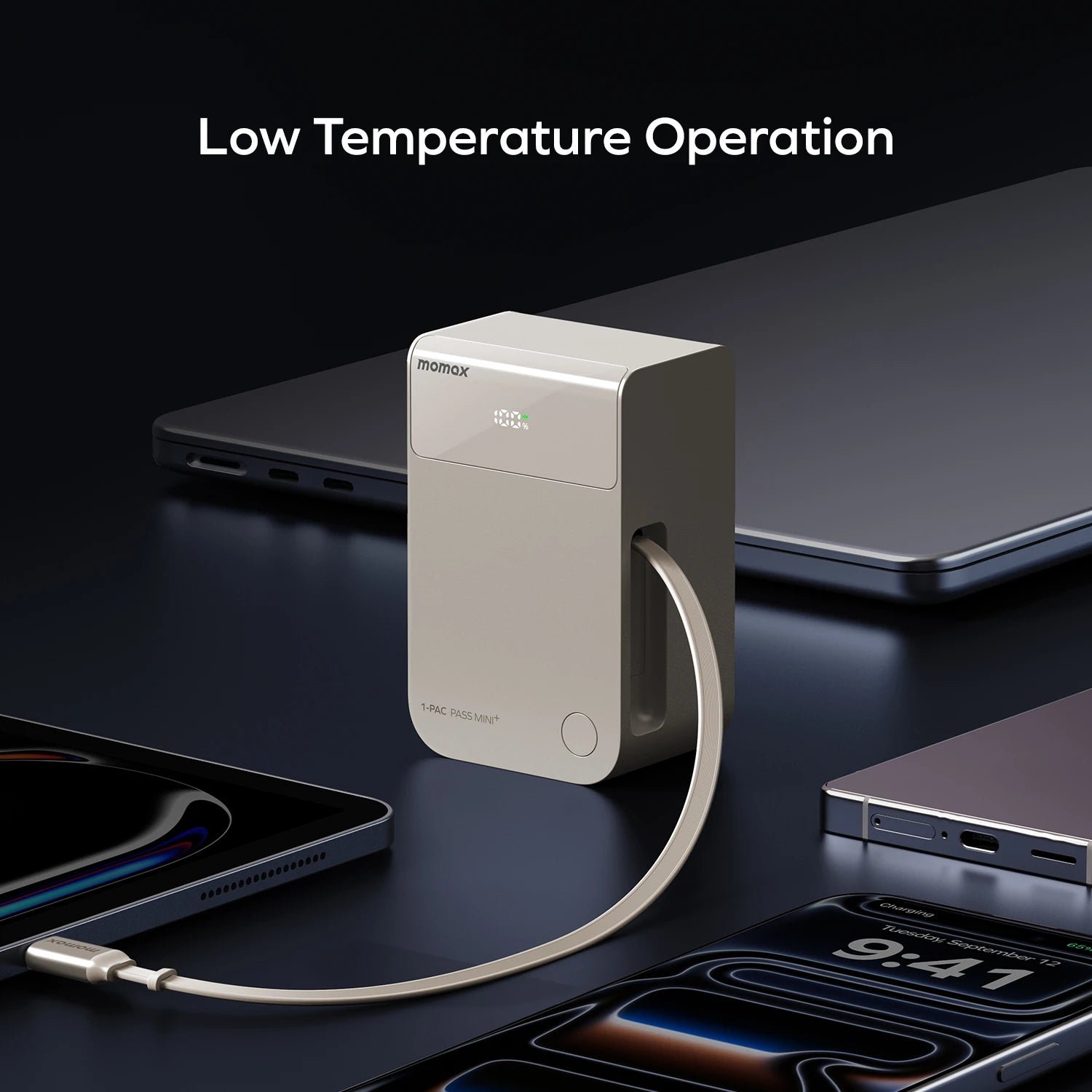 1-Pac Pass Mini⁺ 10000mAh 2in1 Battery Pack with Built-in Retractable Cable - Image 10