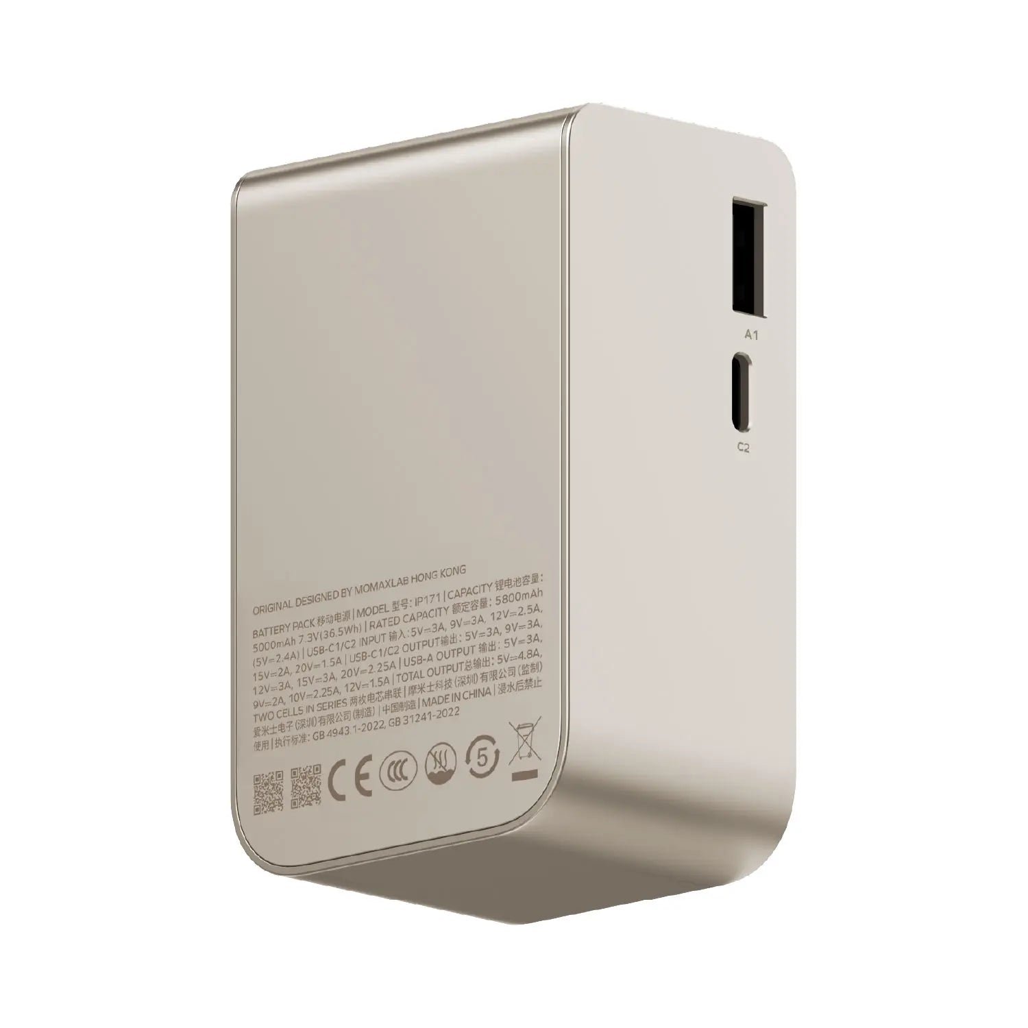 1-Pac Pass Mini⁺ 10000mAh 2in1 Battery Pack with Built-in Retractable Cable - Image 4