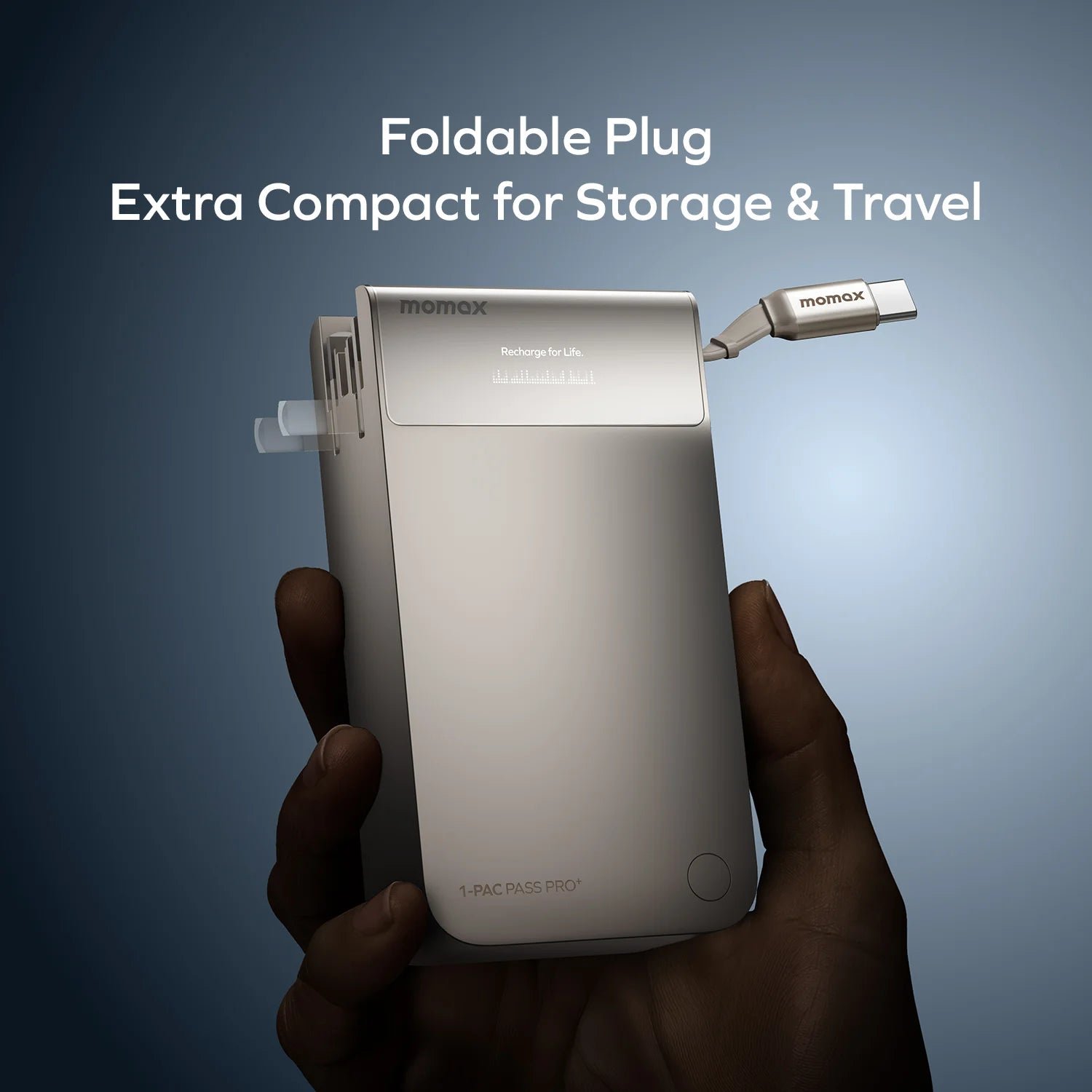 1-Pac Pass Pro⁺ 10000mAh 3in1 Hybrid GaN Battery Pack with Built-In Retractable Cable (45W) - Image 11