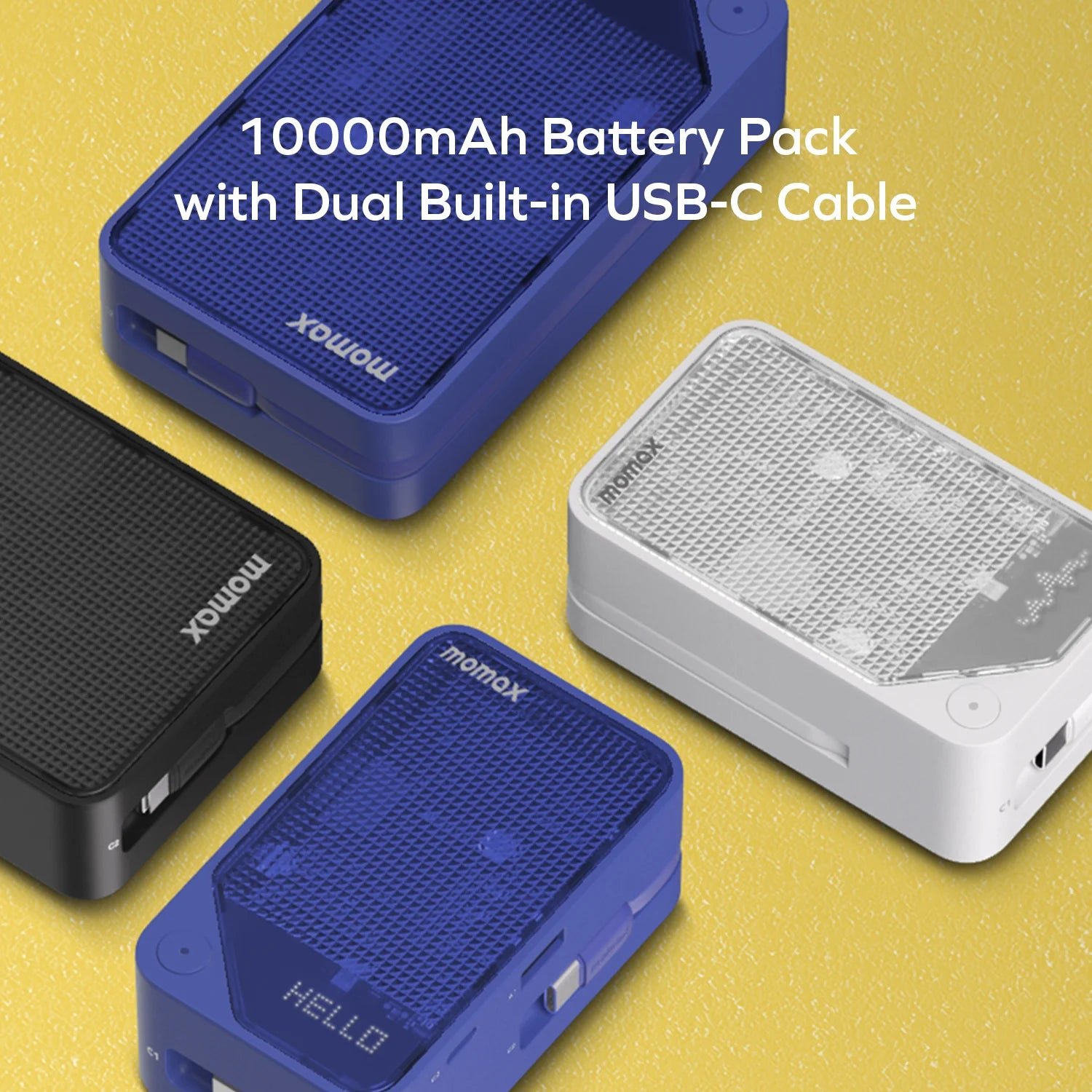1-Power X⁺ 10000mAh Battery Pack with Dual Built-in USB-C Cable - Image 17
