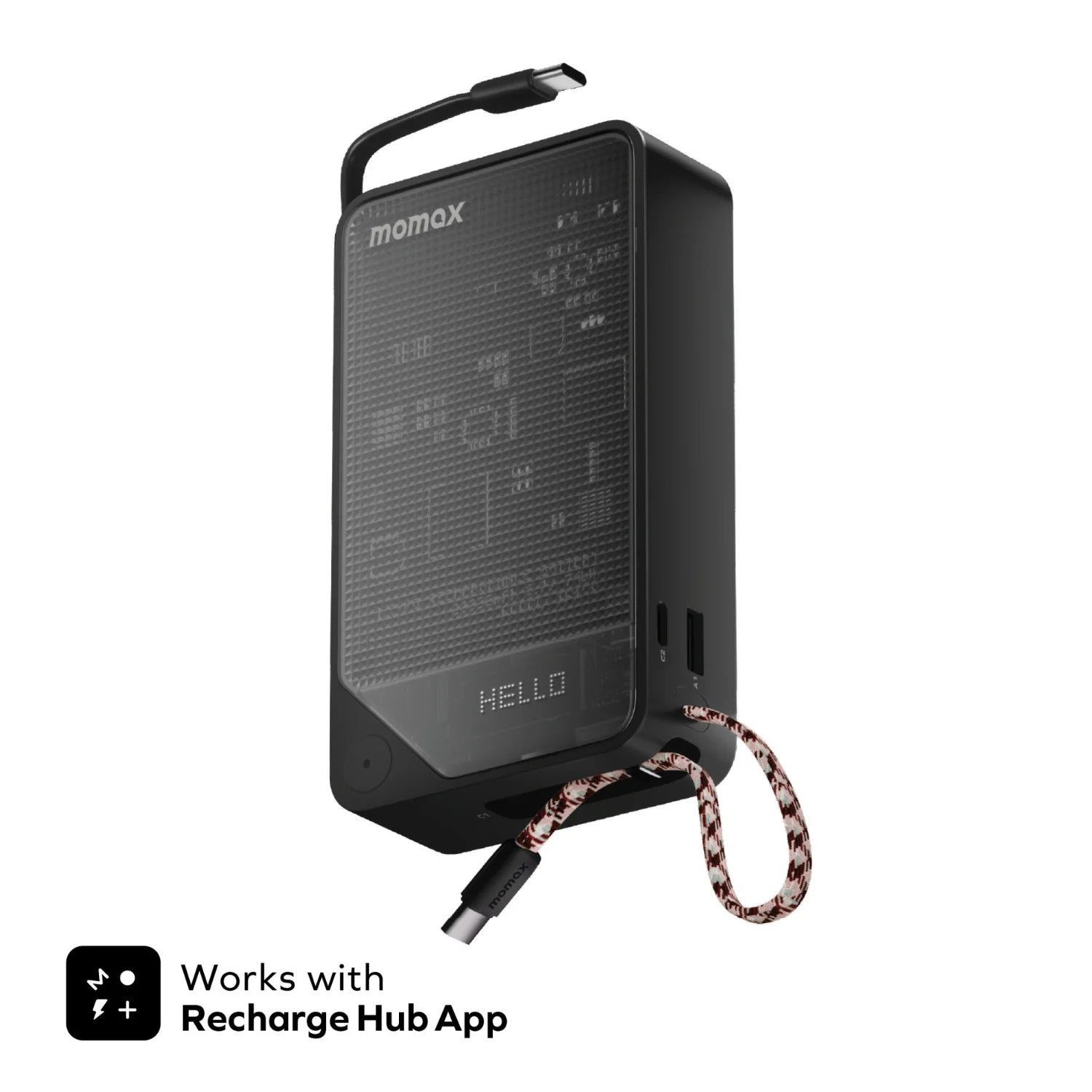 1-Power X⁺ 20000mAh Battery Pack with Dual Built-in USB-C Cable