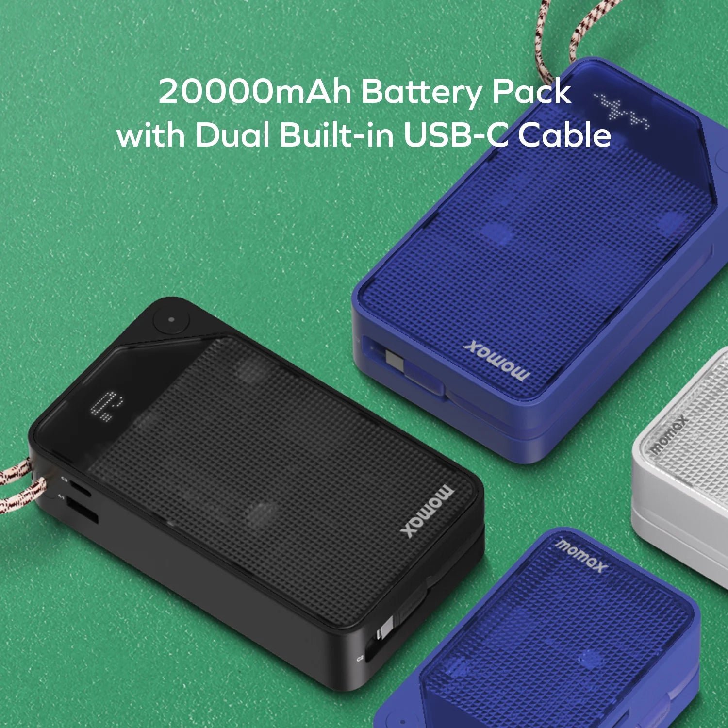 1-Power X⁺ 20000mAh Battery Pack with Dual Built-in USB-C Cable - Image 17