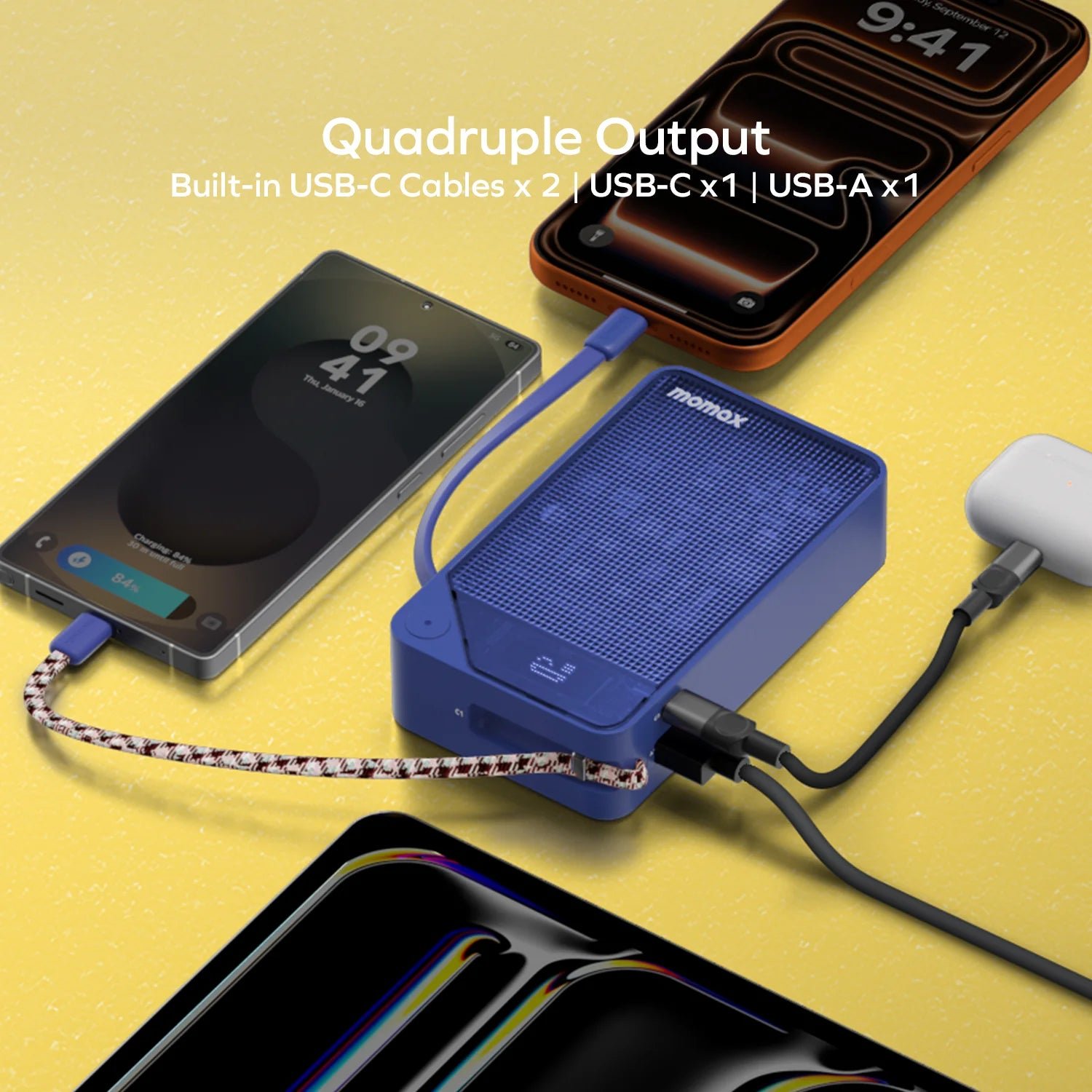 1-Power X⁺ 20000mAh Battery Pack with Dual Built-in USB-C Cable - Image 9