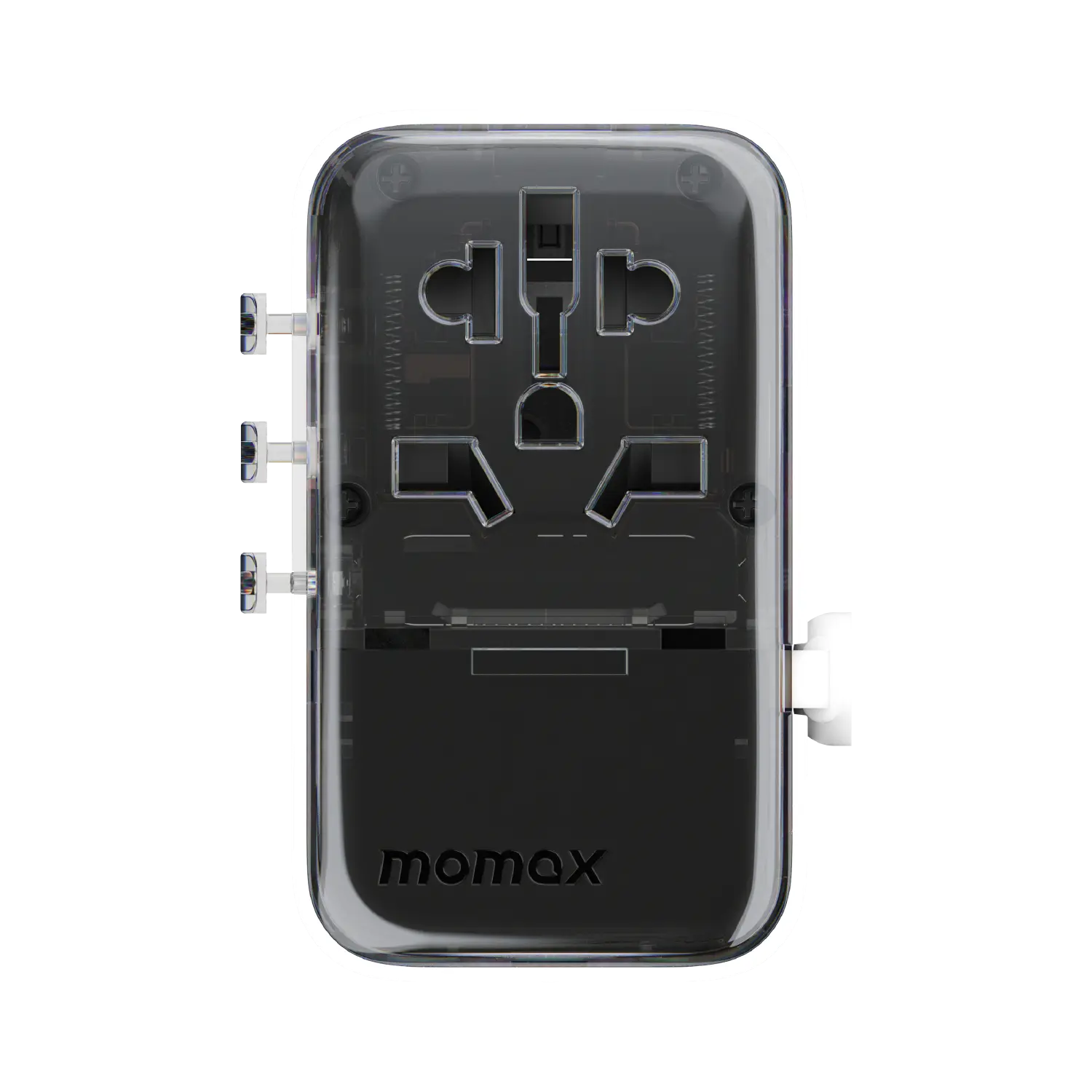 1-World+ Flow 4-Port Travel Charger With Built-In USB-C Cable 35W - Yuet Tung - Image 5