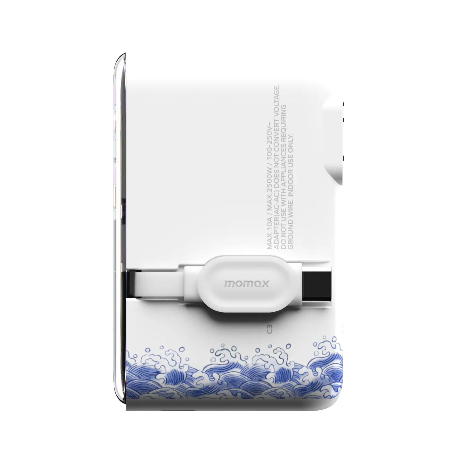1-World+ Flow 4-Port Travel Charger With Built-In USB-C Cable 35W - Yuet Tung - Image 7