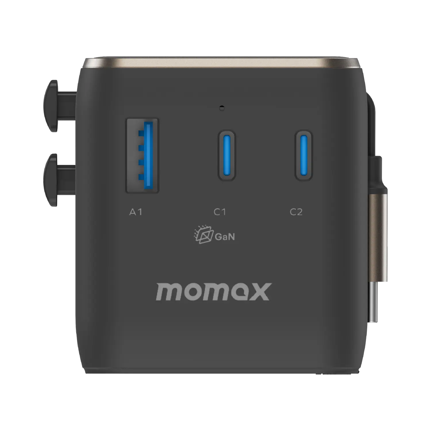 1-World²⁺ 4-Port Mini Universal Travel GaN Charger with Built-In Retractable Cable 100W with Dual AC - Image 15