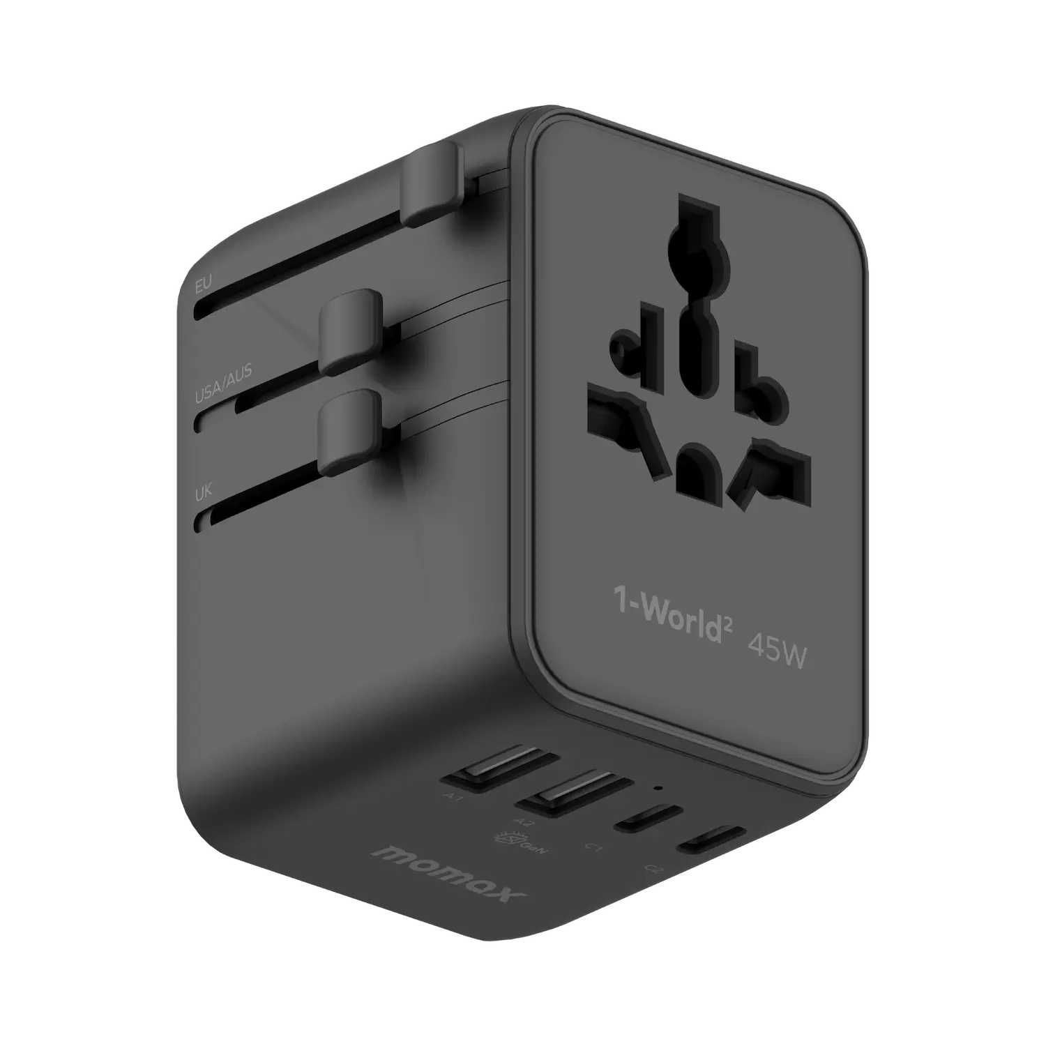 1-World²
45W 5-Port Dual AC Travel Adapter