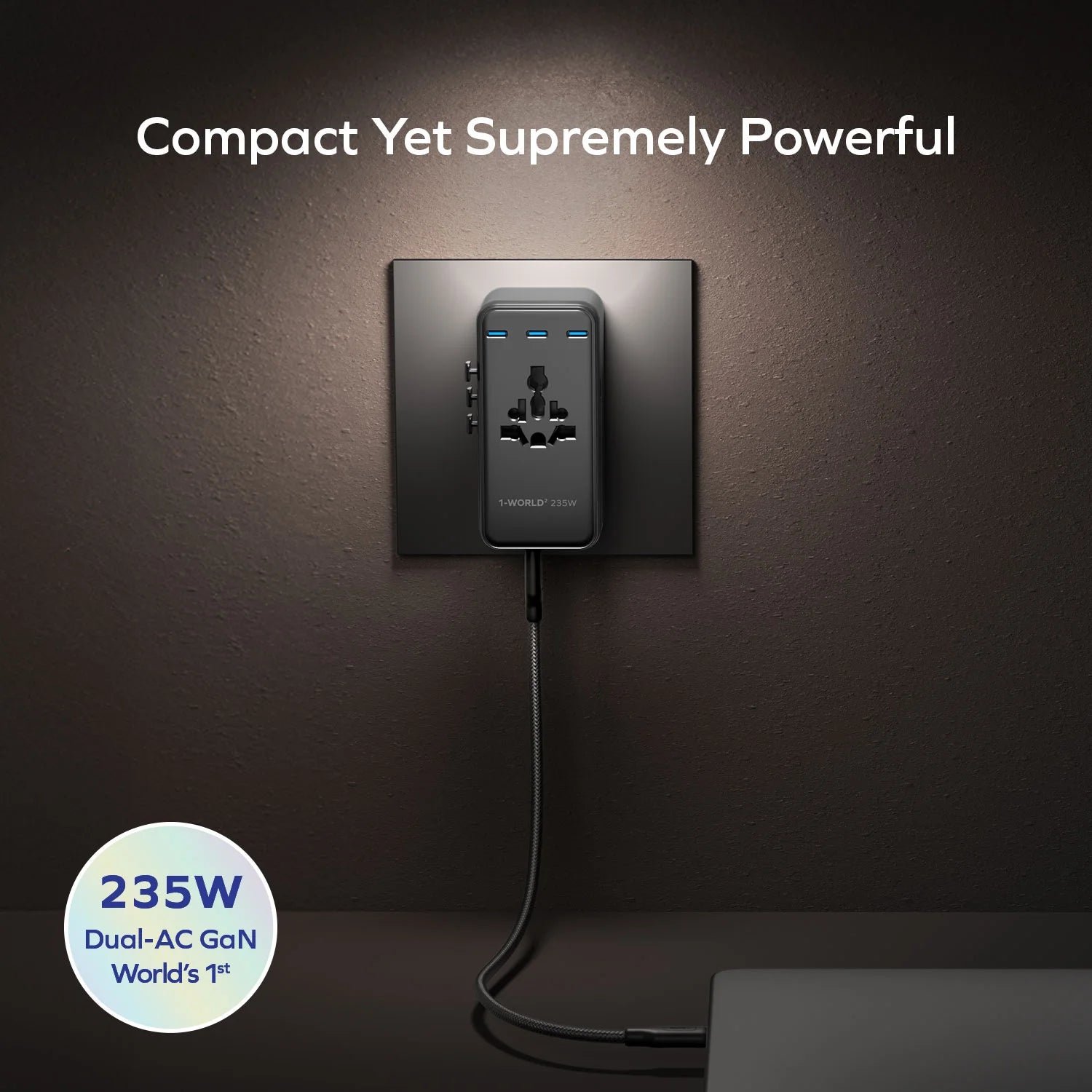 1-World² Dreamer 235 7-Port Dual AC Travel Adapter - Image 6