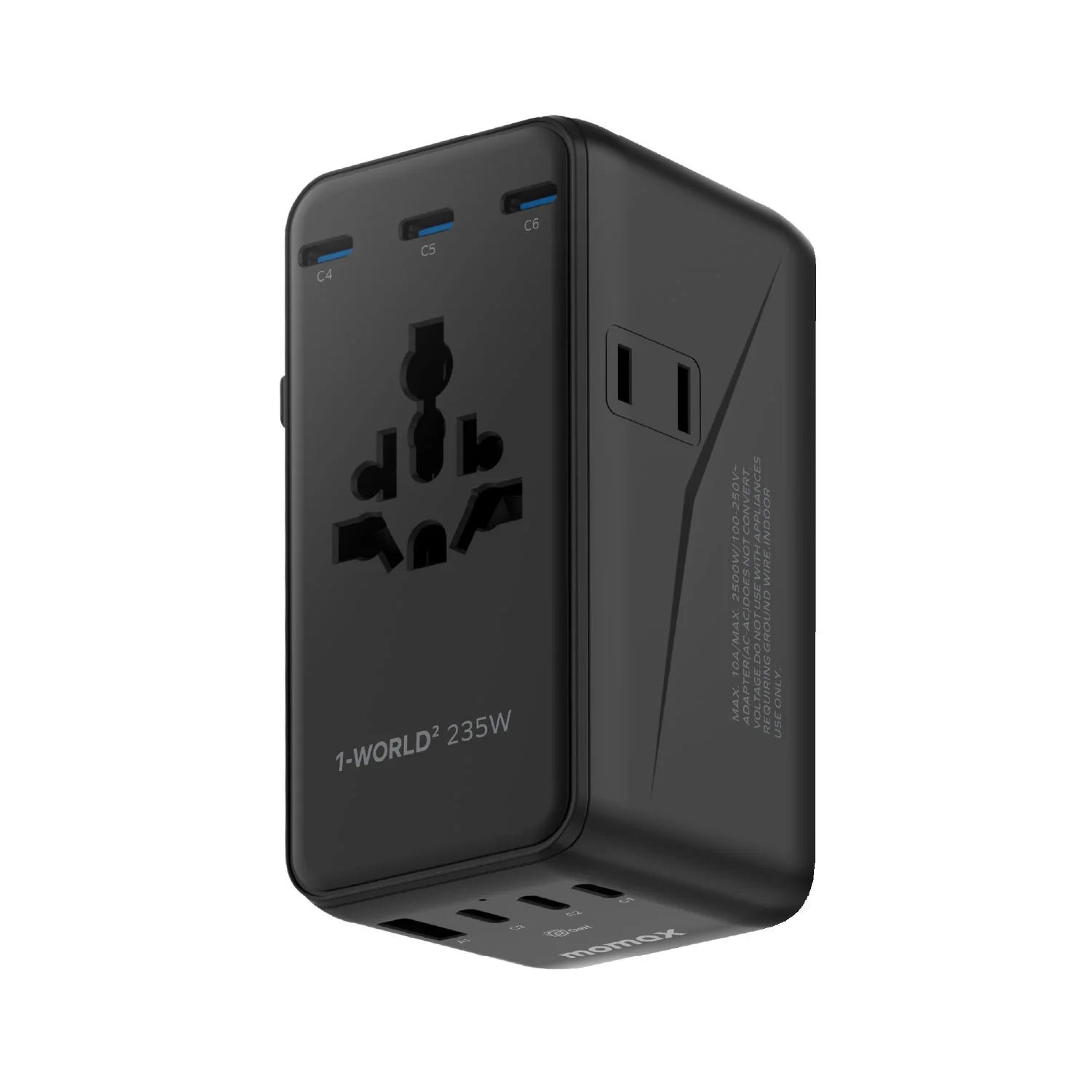 1-World² Dreamer 235 7-Port Dual AC Travel Adapter