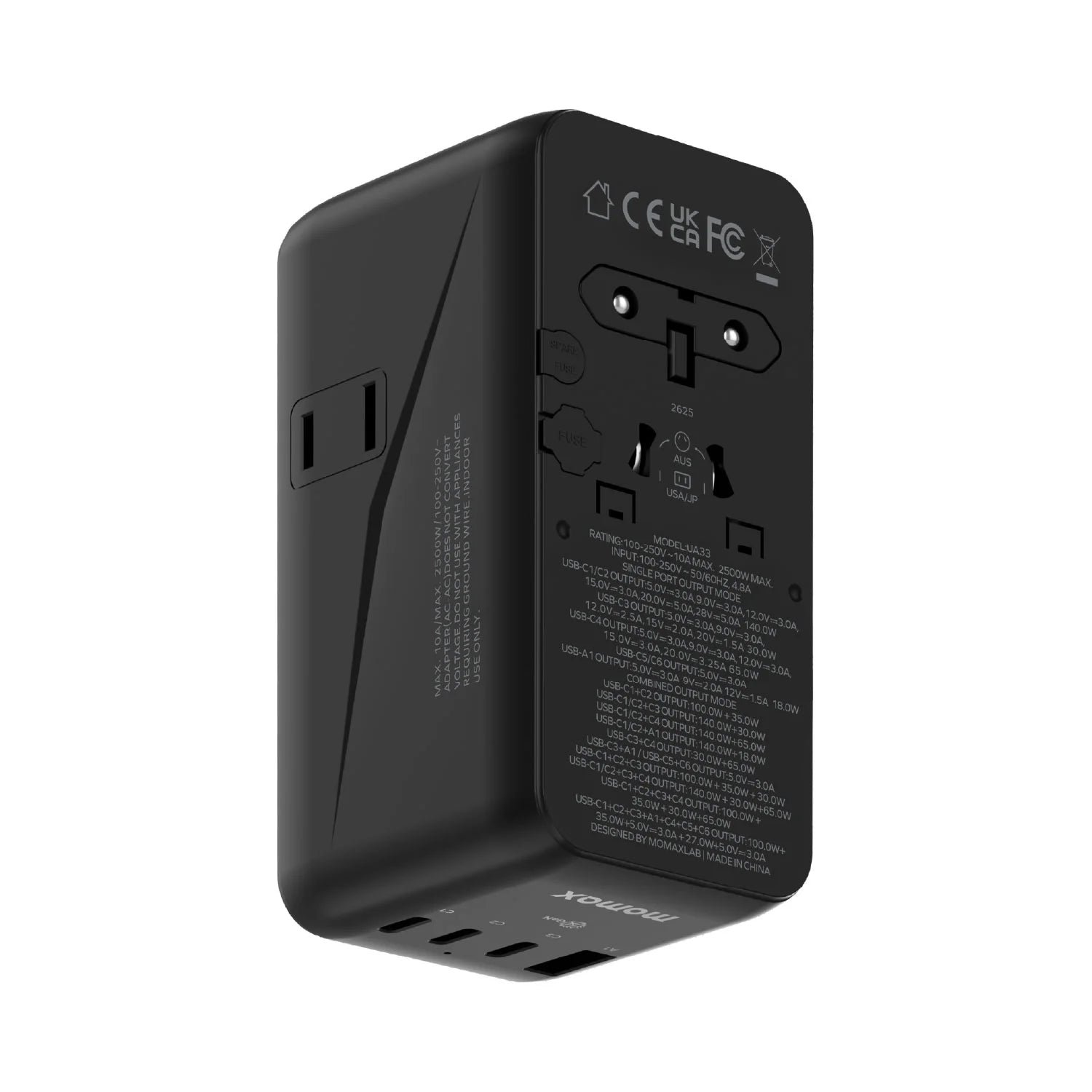 1-World² Dreamer 235 7-Port Dual AC Travel Adapter - Image 12