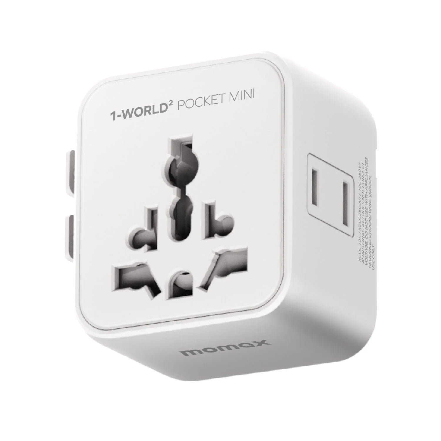 1-World² Pocket Mini Dual AC Travel Adapter