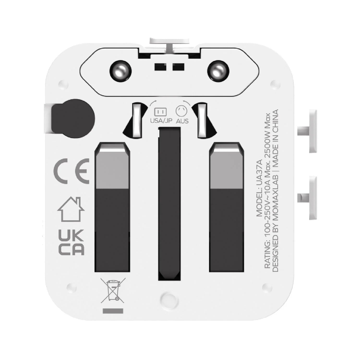 1-World² Pocket Mini Dual AC Travel Adapter - Image 2