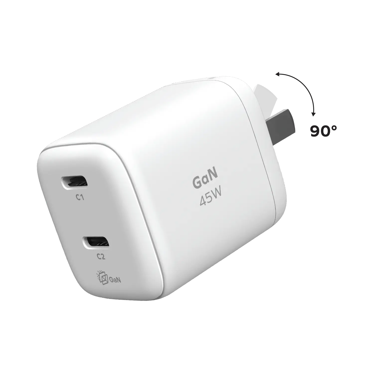 1-Charge 45W 2-Port GaN Charger - Image 6