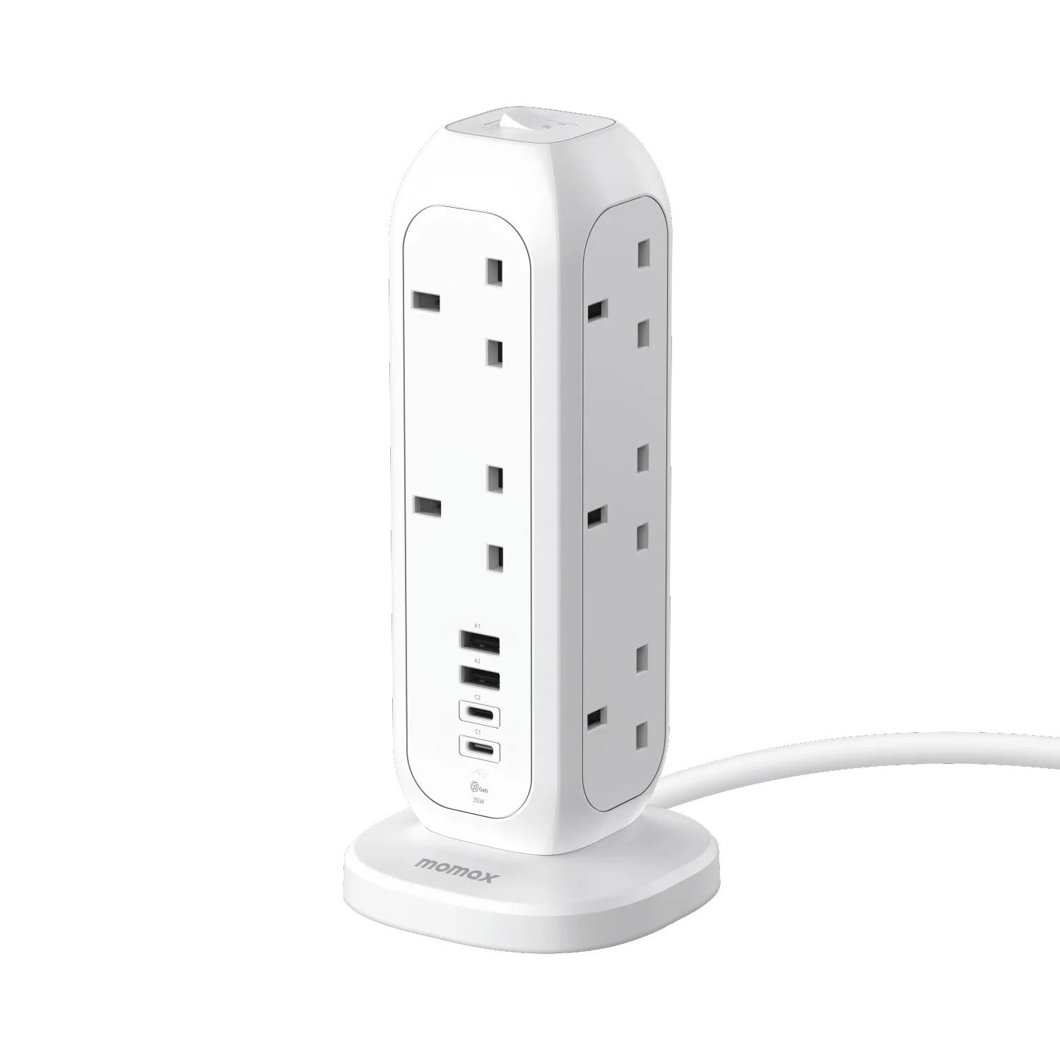 1-Plug
11-Outlet Power Strip With USB (PD 35W) - Image 3