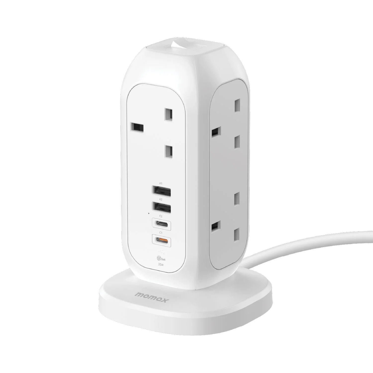 1-Plug 7-Outlet Power Strip With USB (PD 35W) - Image 3