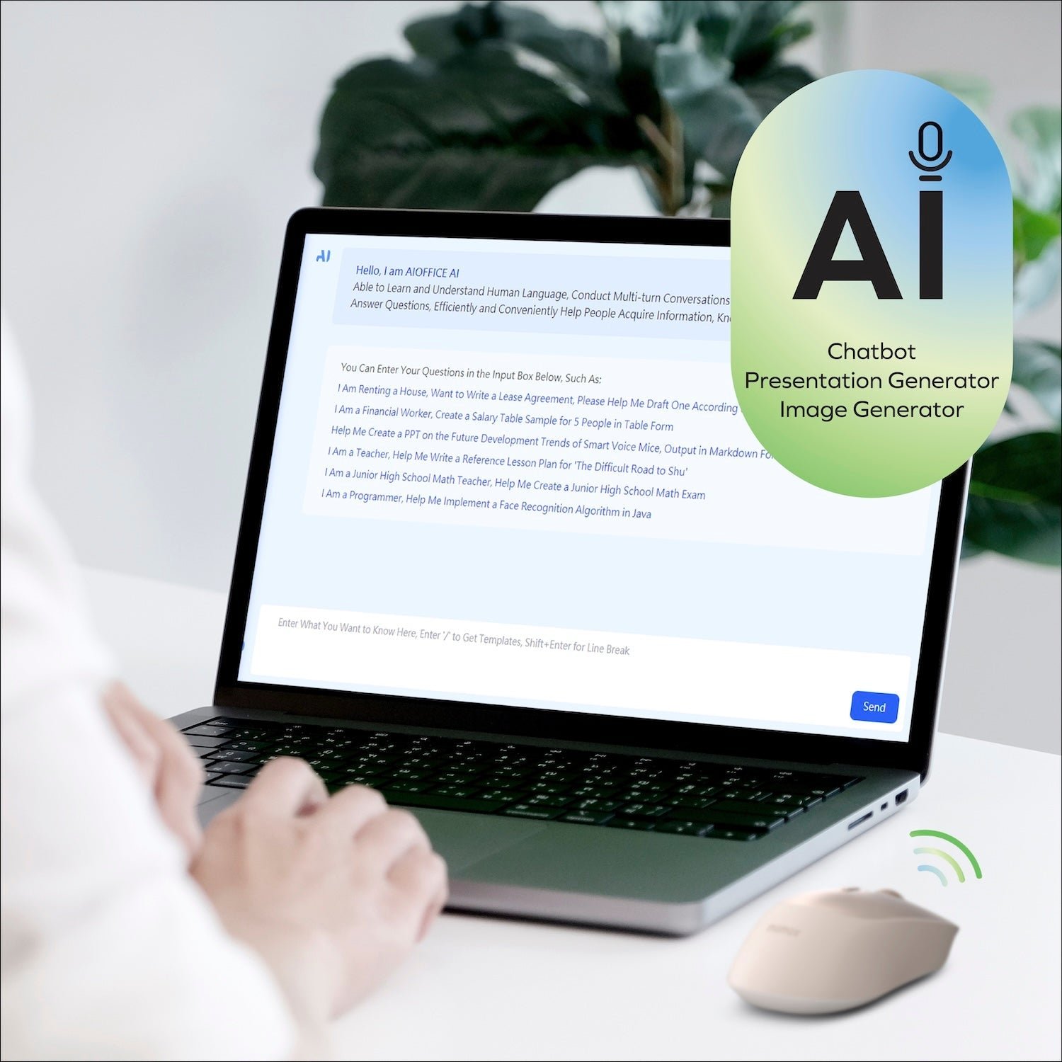 1-Folio AI-Powered Rechargeable Wireless Mouse - Image 5