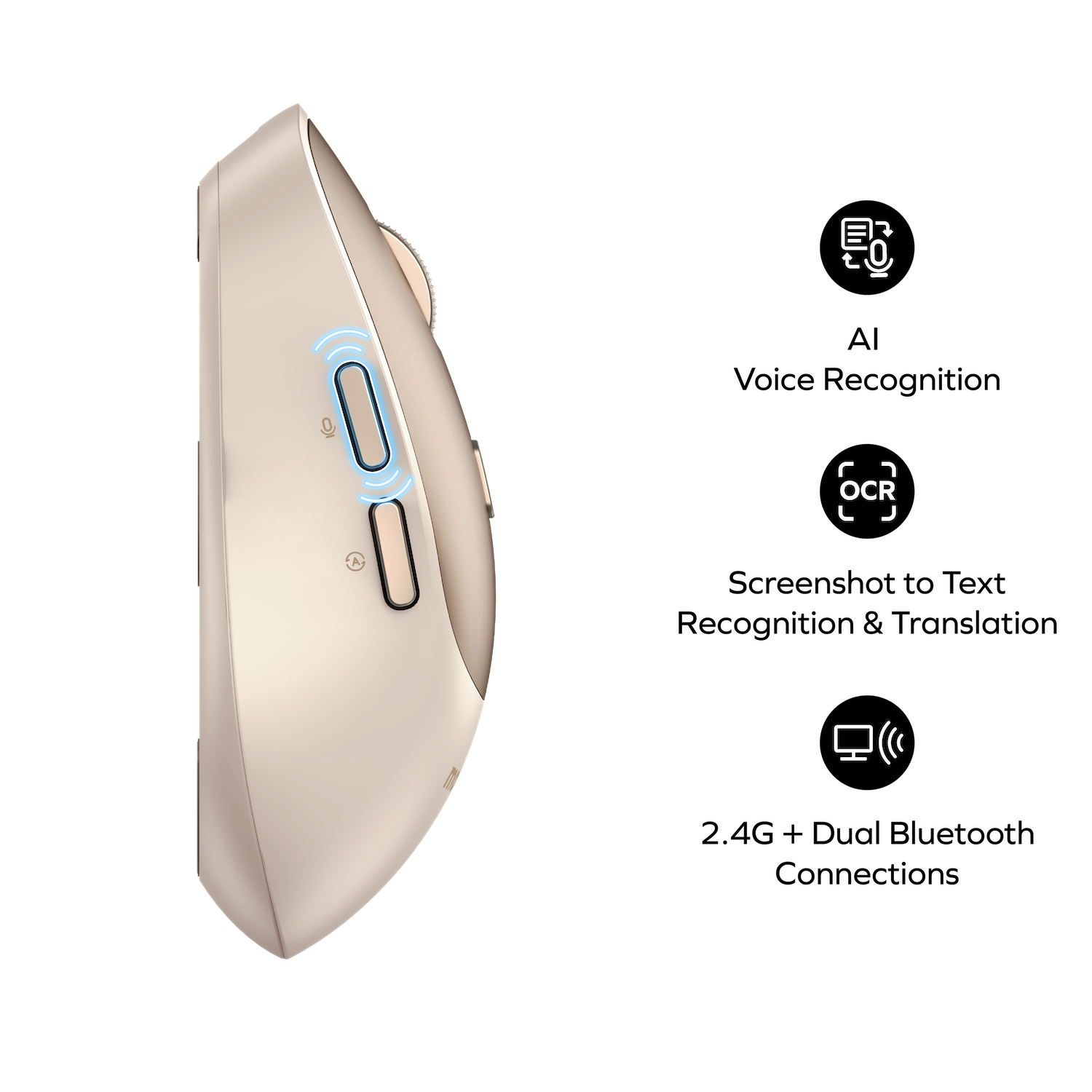 1-Folio AI-Powered Rechargeable Wireless Mouse - Image 2
