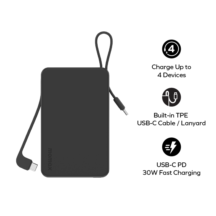 1-Power Vital+ Power Bank 20000mAh With 2 Built-In USB-C Cables - Image 5